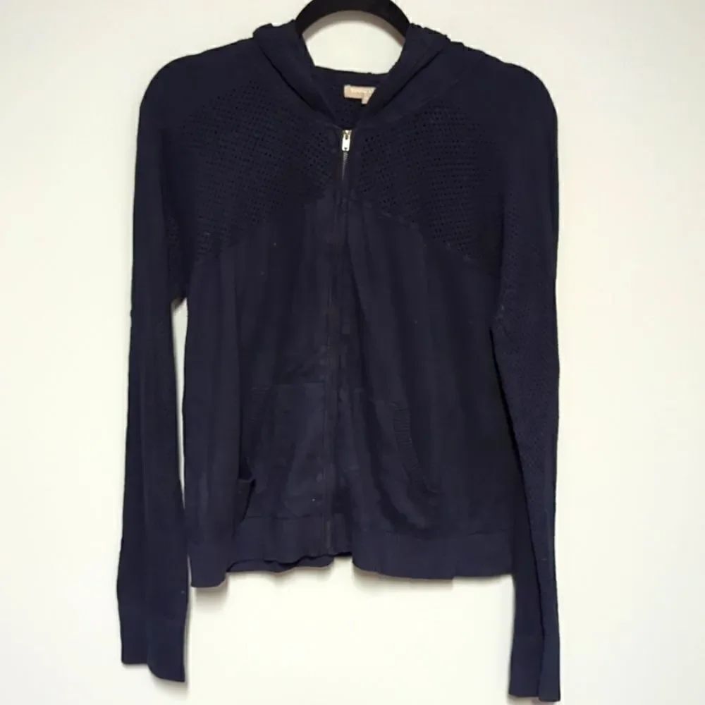 Banana Republic Factory Blue Zipper Sweater
